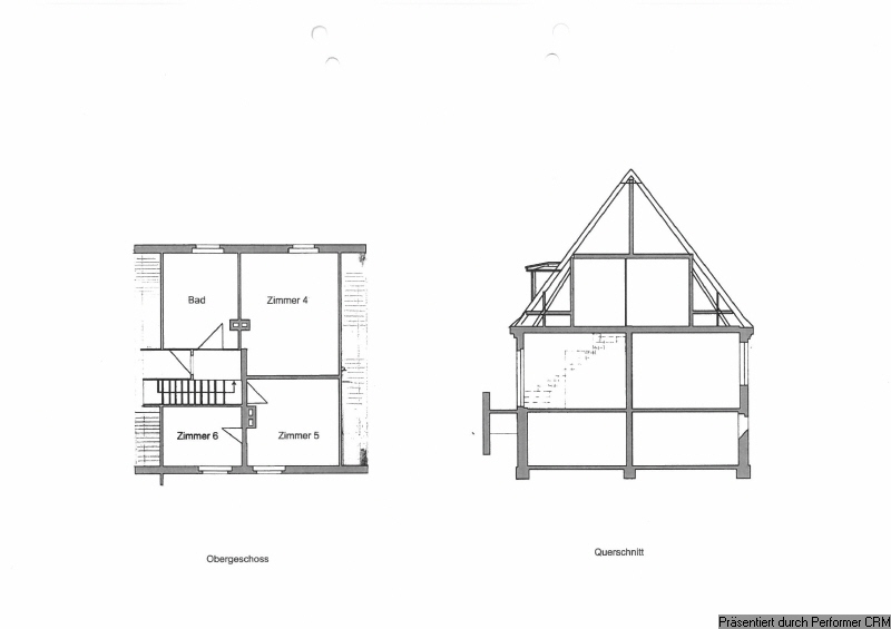 Grundriss DG + Schnitt