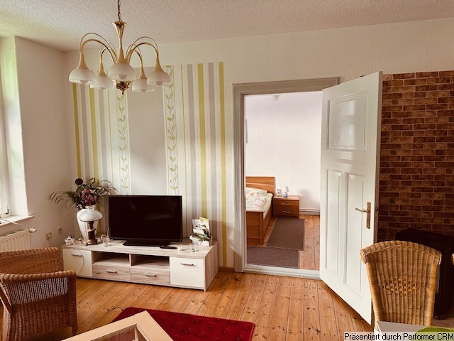 Blick in das Schlafzimmer Gäste WE
