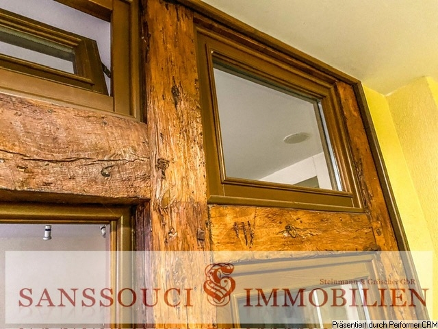 Detailaufnahme Trennwand im EG