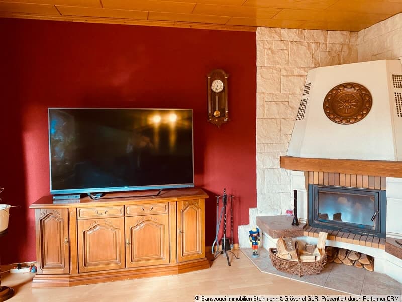 Kamin im Wohnzimmer