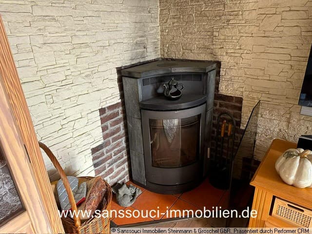 Kamin im Wohnzimmer