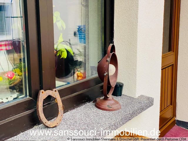 Hauseingang mit Glück