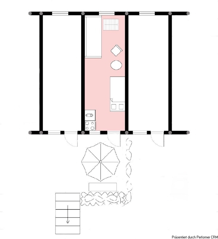 Grundriss Bootshalle
