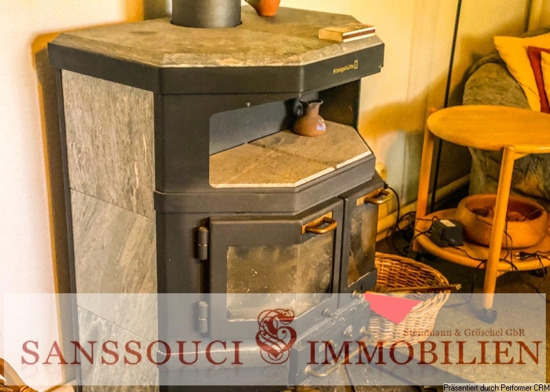 Kamin im Gartengeschoss